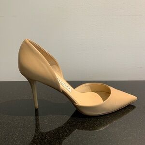 Jimmy Choo Beige Pointed Toe Heels